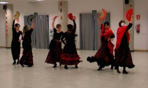 sevillanas con abanico