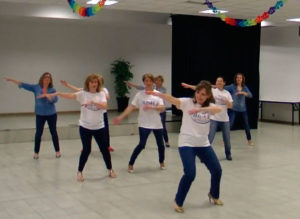 Baile en grupo Despacito