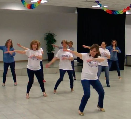 Baile en grupo Despacito