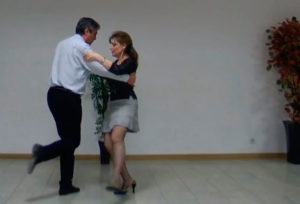 Milonga traspiés con doble cruce