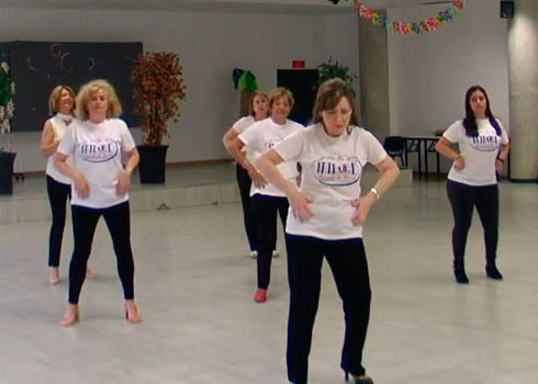 baile en grupo La cintura