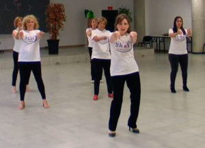 baile en grupo La cintura