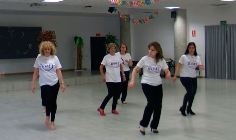 Baile en grupo Meneito Honky Tonk Twist